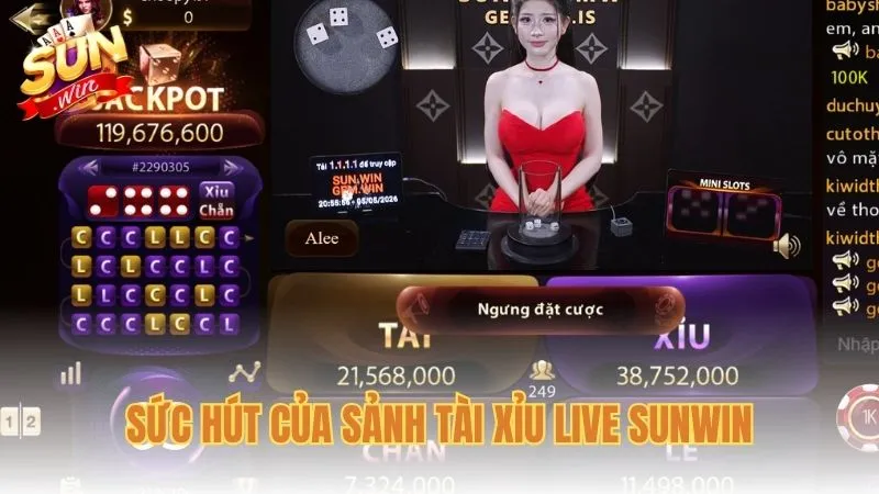 Sức hút của sảnh Tài xỉu live Sunwin