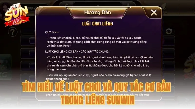 Tìm hiểu về luật chơi và quy tắc cơ bản trong Liêng Sunwin